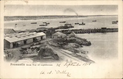 Fremantle z Góry Morskiej — widok portowy — W. S. Dallley