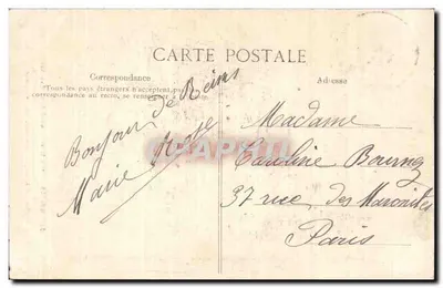 Reims — 'L'Aisne', motyw fontanny — wybudowana w 1906 — E.D. wydawca — Rewers