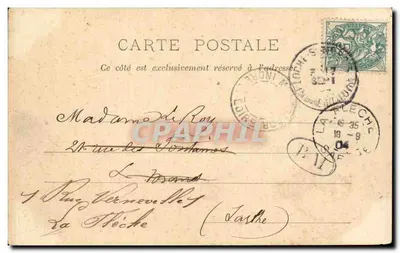 Loches — Wieża i fosy — wydawca anonimowy, nr 117 — Rewers