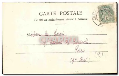 Vieure — Zamek w Salles — Bourbonnais, wydawca Wdowa Lauront, Montrésor — Rewers