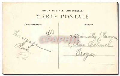 Montgueux — Zamek — Stara pocztówka nr 1654-1 — Rewers