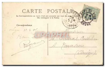 LYON — Porte monumentale du Parc de la Tête-d'Or — éditée par M.L.T. n°40 — Verso