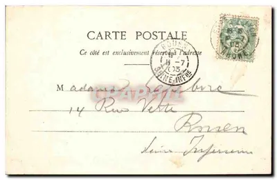 LYON - Helling en Kerk van Fourvière — Antieke ansichtkaart n°8342, uitgever onbekend — Achterkant