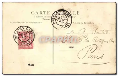 Orléans — Widok ogólny — B.F., Paryż (nr 87) — Rewers