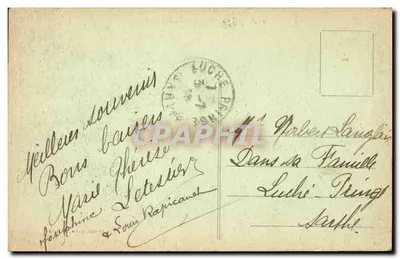 Aigné (Sarthe) — « La Houltière » — editor desconhecido, n°3 — Verso