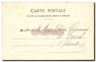 Sauveterre-de-Guienne — Stare bramy miasta, brama St-Léger — Wydawca H. Quellier, 44 rue Fondeuve, Libourne — Rewers