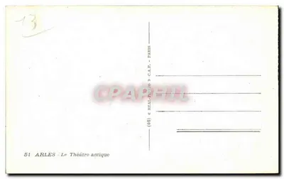 Arles — Teatr starożytny — C.A.P. — Paryż — Rewers