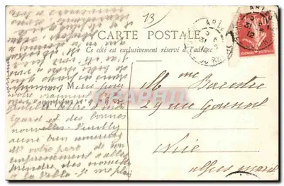 Arles - Muzeum Lapidaryjskie (szczegół z prawej strony) — Wydawnictwo Giletta, fot., Nice, n° 2022 — Rewers