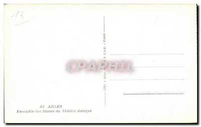 Arles — Ruiny Teatru Starożytnego — wydawca REAL-PHIL, nr 42 — Rewers