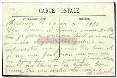 Mulher com capa de colarinho forrado — Arlésienne — Edição Marcheteau, 19 rua da Prefeitura, Arles — Verso