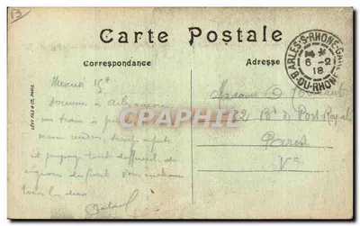 Arles - Arlésienne nos Alyscamps - Edição Marcheteau, Arles — Verso