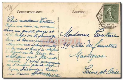 Lion-sur-Mer — Las Villas cerca de Hermanville — LL — Reverso