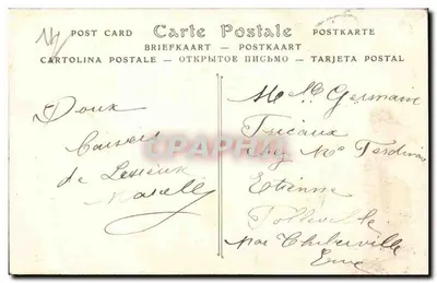 Hôtel des Postes de Lisieux — Fêtes d'inauguration — A. Grente, Edit. Lisieux — Verso