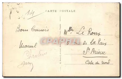 Lisieux — Vista de la Plaza Thiers — G. Arraud, editor — Reverso