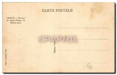 Virgem Maria — Aposentação — Edições J. Langlois, Porta — Verso