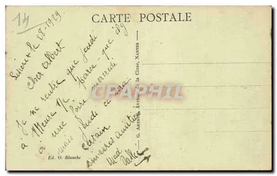 Lisieux — Rue Paul Mortain, Manoir du Lys — G. Antaing, Nantes — Verso