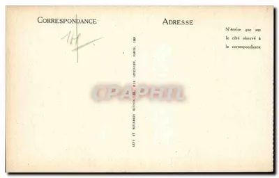 Lisieux — Velhas Casas, Rue aux Fèves — LL — Verso