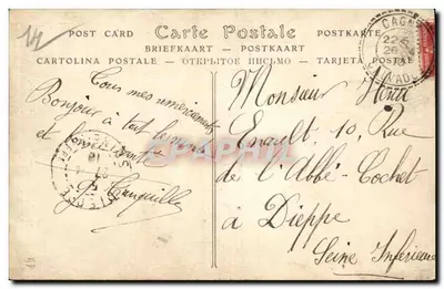 Lisieux — Casa del XVI secolo, detta della Salamandra, rue aux Feuves — Editore P.A.G. — Verso