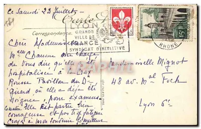 Listieux — Plac Thiers, katedra i poczta, dawniej pałac biskupi (XVIII w.) — Wydawnictwo Artystyczne Albert Grente, Listieux — Rewers
