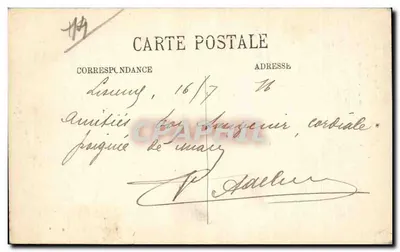 Fervaques - Entrada do Castelo, Cabeça do Pontão do Século XVI — Ed. O. Blanche, Cliché Tribouillard — Verso