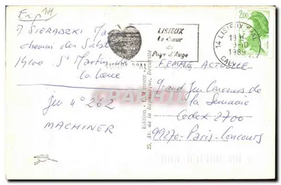 Lisieux — Catedral de São Pedro — Edição «La Bretagne», n°28 — Verso