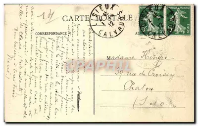 Lisieux - Oude Huizen Plein Victor-Hugo — O. B., uitgever, Lisieux — Achterkant