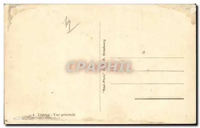Lisieux — Vista generale — C.A.P. Strasbourg — Verso