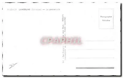 Langrune (Cotavados) — Spacer — Wydawnictwo André Leconte — Rewers