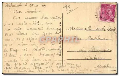 Villefranche-de-Rouergue — El pórtico de Notre-Dame — L'Aveyron Illustré, n° 6305 — Reverso