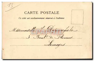 Aix-en-Provence — Fonte de água quente — Cours Mirabeau — Papaterie A. Leca — Verso