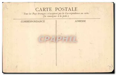 Bilhete postal antigo Severac le Château Porte d'entrée du château — Verso