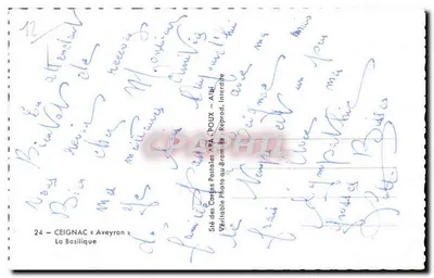 A Basílica — Ceignac (Aveyron) — editor APA — Verso