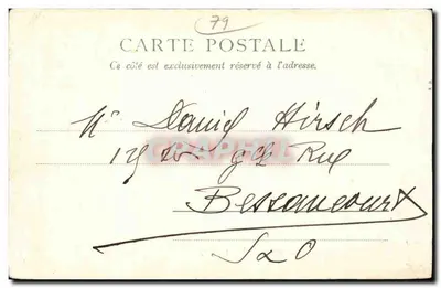 Widok z Starych Mostów — Niort — wydawca Paris, nr 392a — Rewers