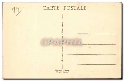 Parthenay - Place do Estandarte - O Kiosque e a Doadora de Pão — Verso