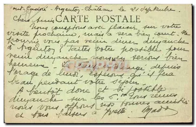 Argenton-Château — Vale do Argenton — Editor Jéhly-Douppin, Nortelange — Verso