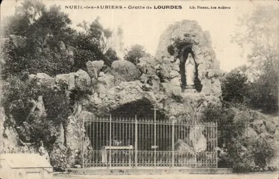 NUEIL-les-AUBIERS - Gruta de LOURDES — Lib. Pineau, Les Aubiers