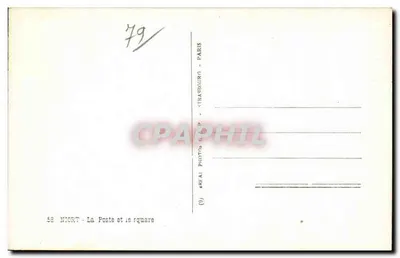 Niort — Poczta i plac — Réal Photos — Strasbourg — Rewers