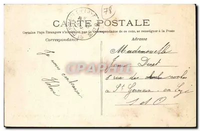 St-GERMAIN-en-LAYE — Grille Dauphine i dom strażnika — Wydawca B. nr 28. — Rewers