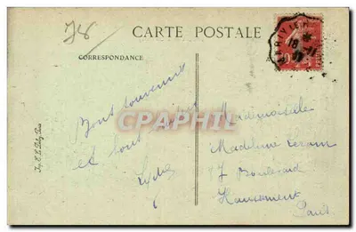 Louveciennes — Castelo da Du Barry — editor desconhecido, n° 15 — Verso