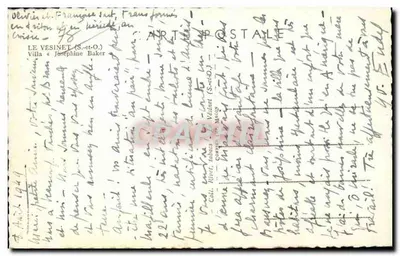 Villa Josephine Baker — Le Vésinet (S.-et-O.) — Editor impr. Rivet — Reverso