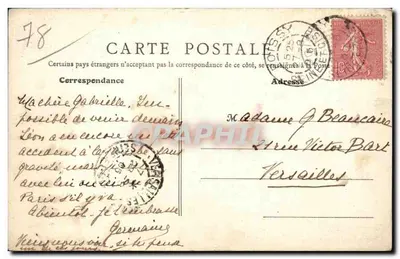 Poissy (S.-et-O.) - Wnętrze klasztoru — B. F., Paryż — Rewers