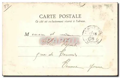 Availlon — Strona Pontalibert — Zamek Klasztoru Pierre-qui-Vire — Rewers