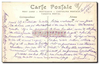 Chastellux (Yonne) — Zamek — NED 1907 — Rewers