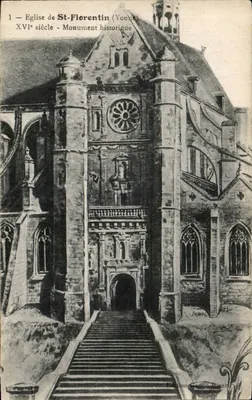 Igreja de St-Florentin (Yonne) — Século XVI — Monumento histórico — Edição Gaton Ricard