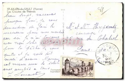 As Crostas de Temas — St-Julien-du-Sault (Yonne) — Foto Cim — Verso