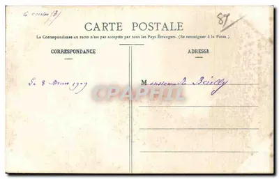 Saint-Florentin — A Fonte da Praça — Coleção J.D. Sours — Verso