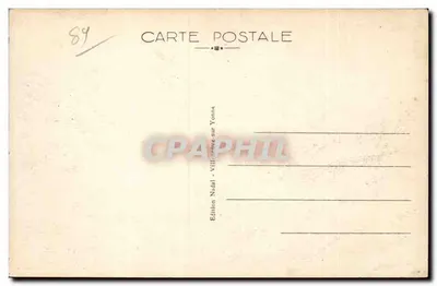 Villeneuve-sur-Yonne — La Fausse Rivière — Edición Nadal — Reverso