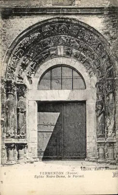 Vermenton (Yonne) — Igreja Nossa Senhora, o Portal — Loulot, Editora, Auxerre