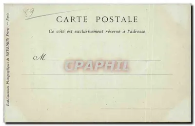Auxerre — Wieża zegarowa — CollectionsND Phot — Rewers