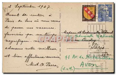 Sens — Ogólny widok — LL.1 — Wydawca: CH. DES ARTS POMÉCANIQUES — Rewers